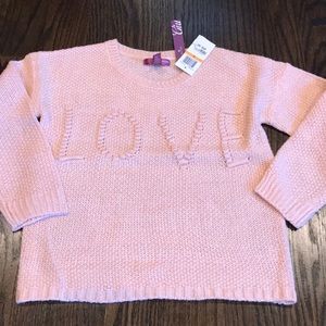 Aqua Girls (Bloomingdales) Pink Sweater LOVE NWT